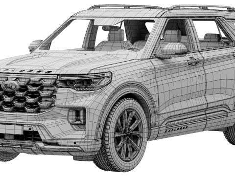 Ford-Explorer 2025 Modello 3D