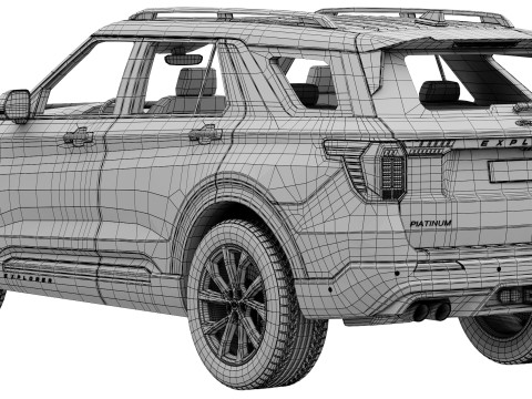 Ford-Explorer 2025 Modello 3D