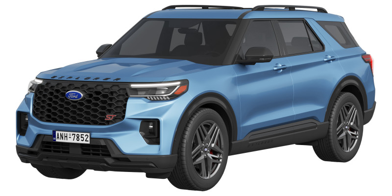 Ford-Explorer ST 2025 3D 模型 .c4d .max .obj .3ds .fbx .stl .blend 