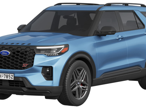 Ford-Explorer ST 2025 3D Model