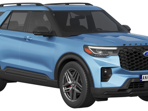 Ford-Explorer ST 2025 3D 模型