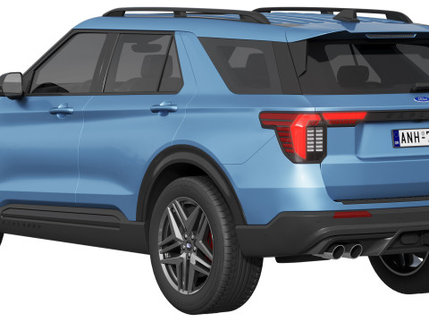 Ford-Explorer ST 2025 3D 模型
