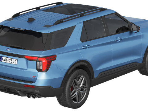 Ford-Explorer ST 2025 3D 模型