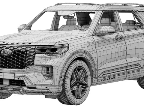 Ford-Explorer ST 2025 3D 模型