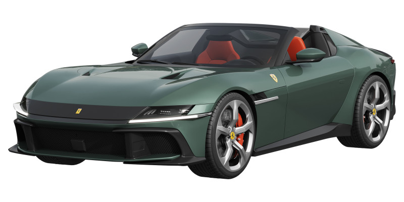Ferrari 12Cilindri Spider 3D Model .c4d .max .obj .3ds .fbx .stl .blend 