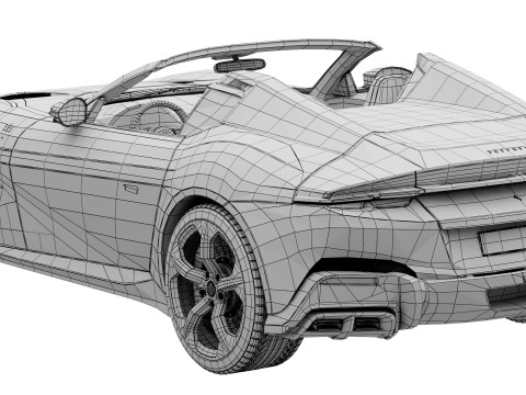 Ferrari 12Cilindri Spider 3D Model