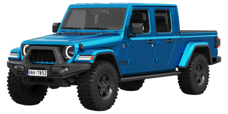 Jeep Gladiator Willys 2024 3D Model .c4d .max .obj .3ds .fbx .stl .blend 