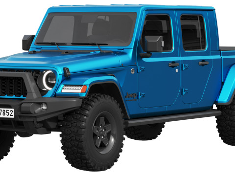 Jeep Gladiator Willys 2024 3D Model
