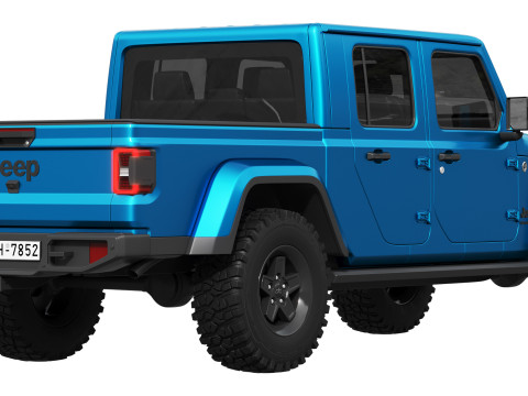 Jeep Gladiator Willys 2024 3D Model