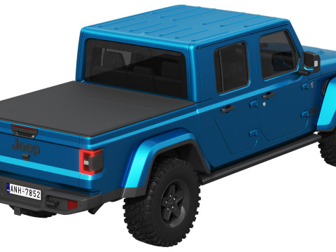 Jeep Gladiator Willys 2024 3D Model