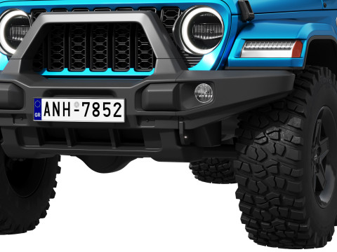 Jeep Gladiator Willys 2024 3D Model