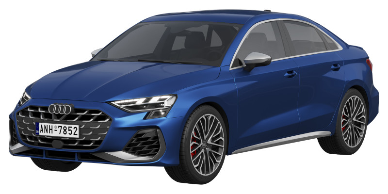Audi S3 Sedan 2025 Modelo 3D .c4d .max .obj .3ds .fbx .stl .blend 