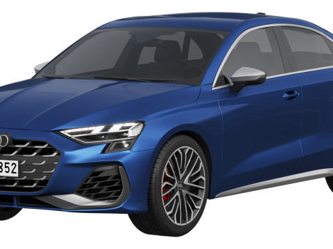 Audi S3 Sedan 2025 3D Model