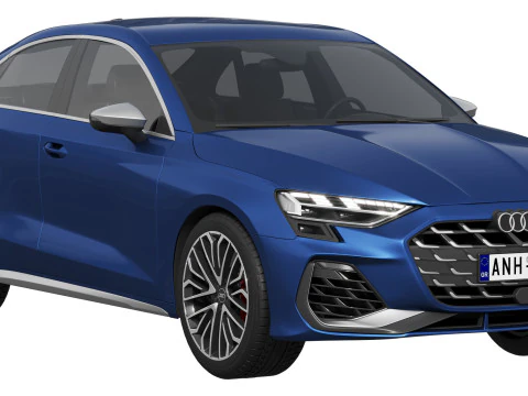 Audi S3 Sedan 2025 3D Model