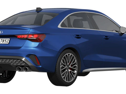 Audi S3 Sedan 2025 3D Model