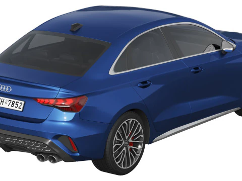 Audi S3 Sedan 2025 3D Model