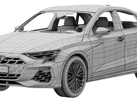 Audi S3 Sedan 2025 Modelo 3D