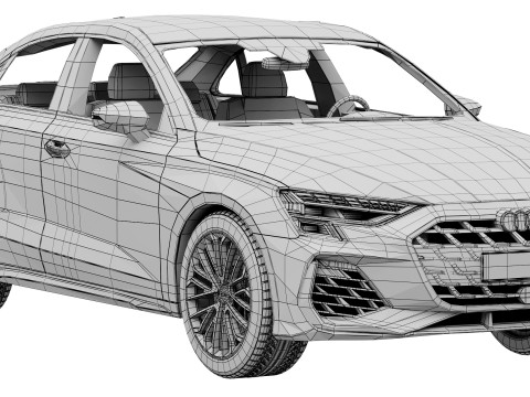 Audi S3 Sedan 2025 Modelo 3D
