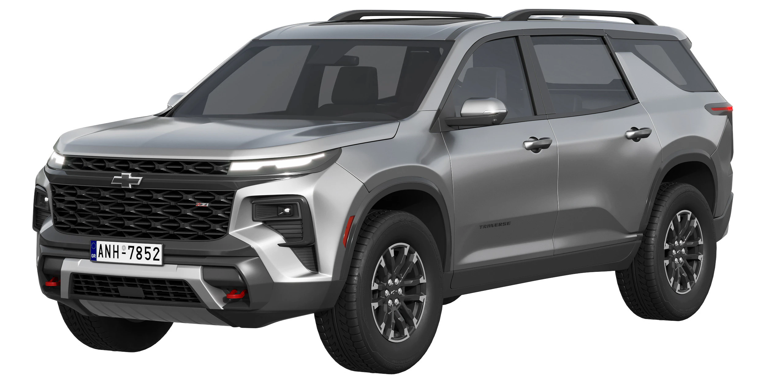 Chevrolet Traverse Z71 2024 3D Model .c4d .max .obj .3ds .fbx .stl .blend
