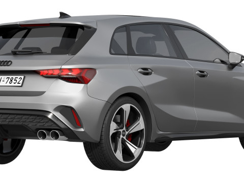Audi S3 Sportback 2025 Modello 3D