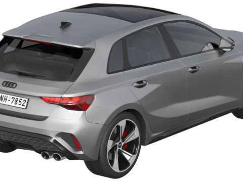 Audi S3 Sportback 2025 Modello 3D
