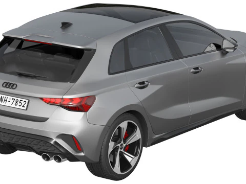 Audi S3 Sportback 2025 3D Model