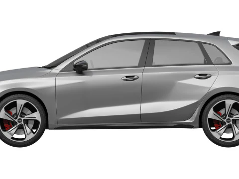 Audi S3 Sportback 2025 3D Model