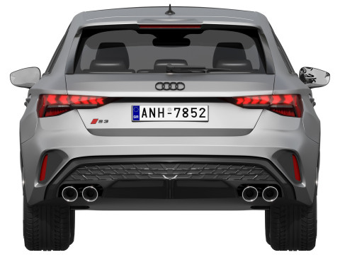 Audi S3 Sportback 2025 Modello 3D