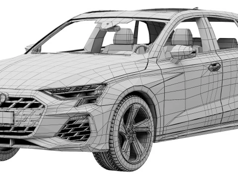 Audi S3 Sportback 2025 3D Model