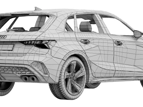 Audi S3 Sportback 2025 3D Model