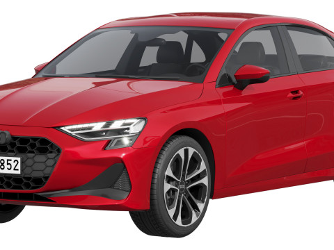 Audi A3 Sedan 2025 3D Model