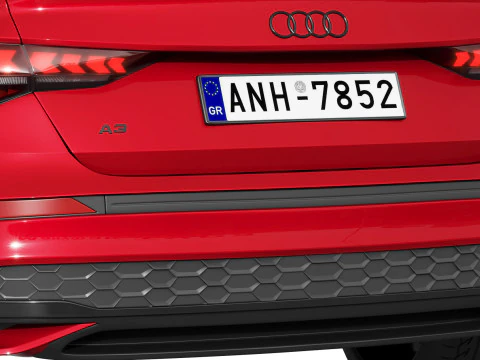 Audi A3 Sedan 2025 3D Model