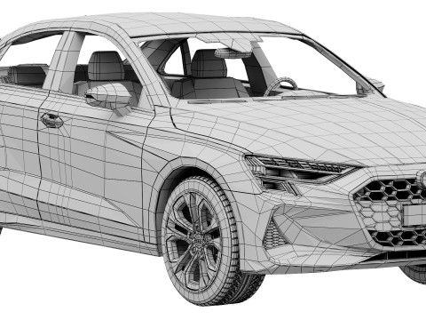 Audi A3 Sedan 2025 3D Model