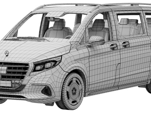 Mercedes-Benz V-Class 2024 3D Модель