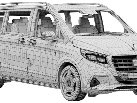 Mercedes-Benz V-Class 2024 3D Модель