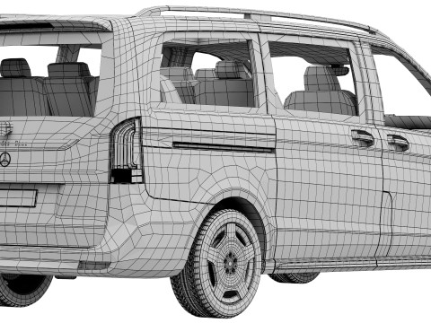 Mercedes-Benz V-Class 2024 3D Модель