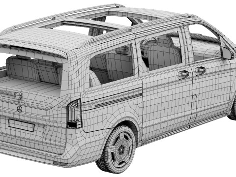 Mercedes-Benz V-Class 2024 3D Модель