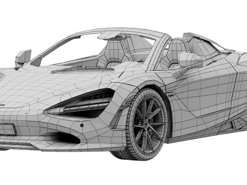 McLaren 750S Spider 3D Model