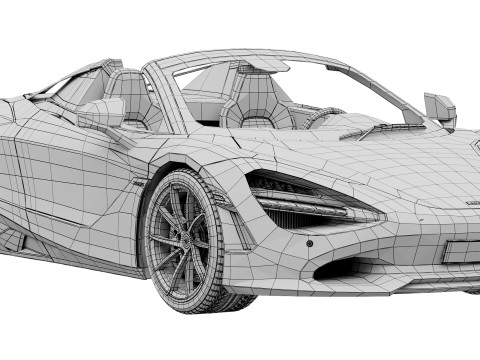 McLaren 750S Spider Modelo 3D