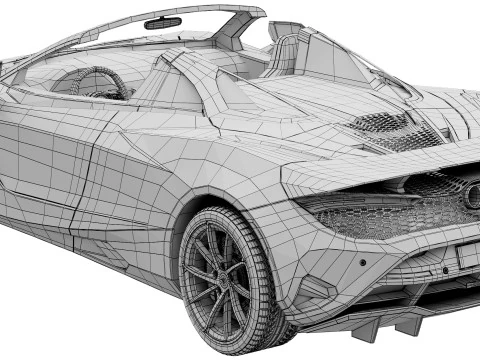 McLaren 750S Spider 3D Model