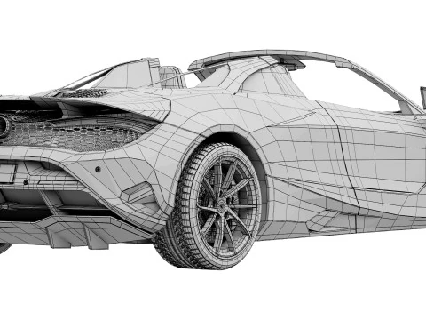 McLaren 750S Spider 3D Model