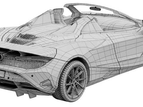 McLaren 750S Spider 3D Model