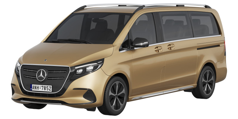 Mercedes-Benz EQV 2024 3D Model .c4d .max .obj .3ds .fbx .stl .blend 