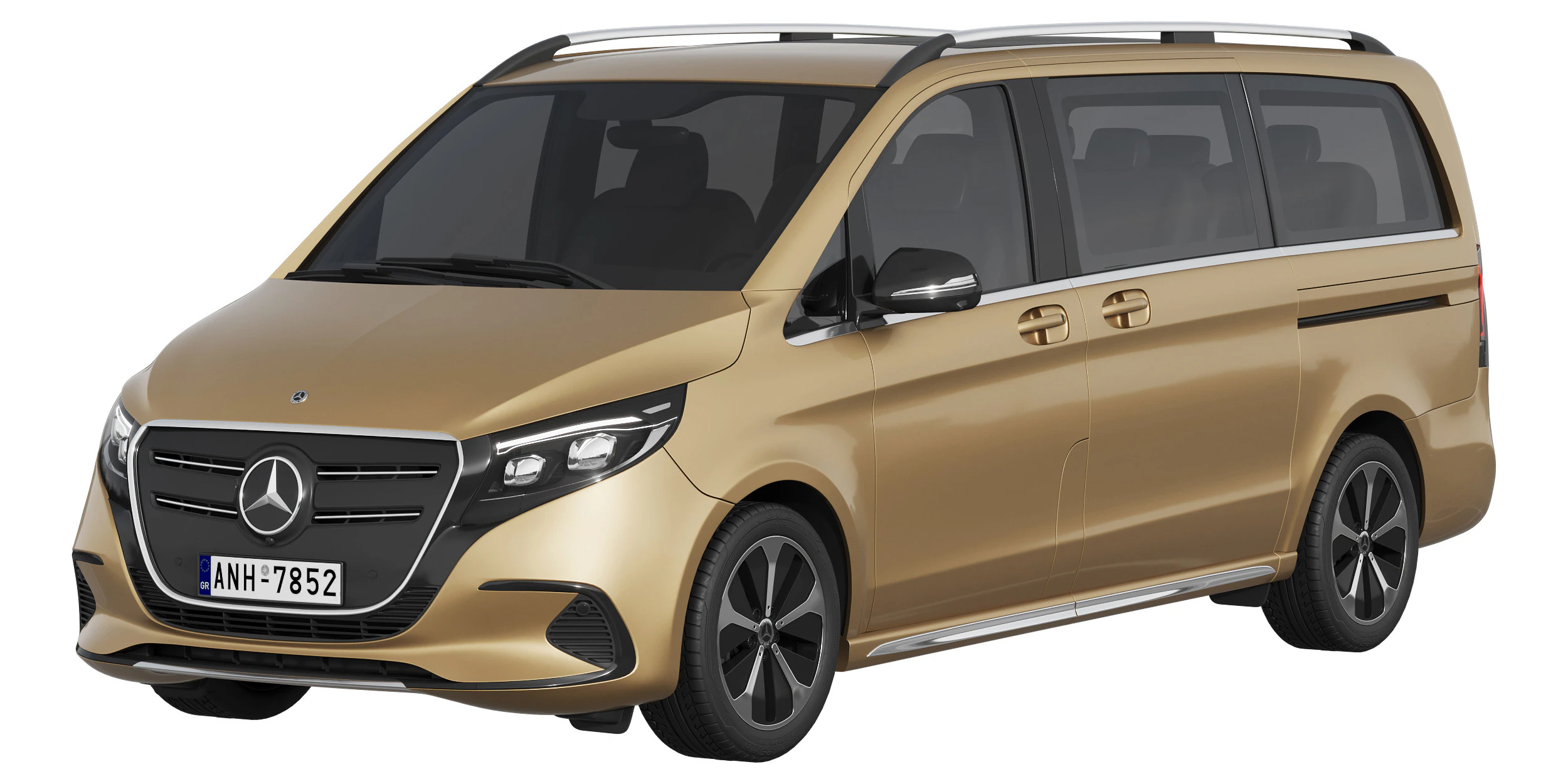 Mercedes-Benz EQV 2024 3D Model .c4d .max .obj .3ds .fbx .stl .blend 