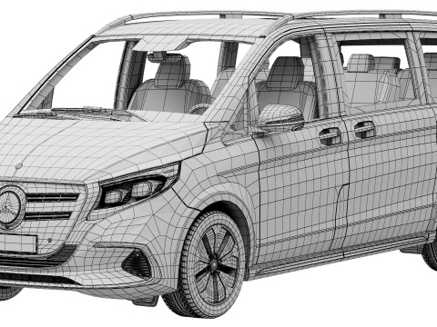 Mercedes-Benz EQV 2024 3D Model