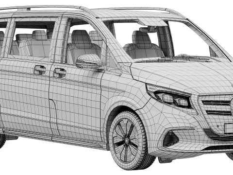 Mercedes-Benz EQV 2024 3D Model
