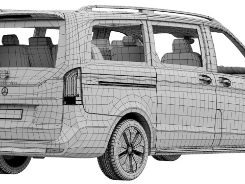 Mercedes-Benz EQV 2024 3D Model