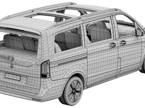 Mercedes-Benz EQV 2024 3D Model