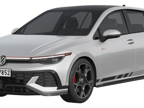 Volkswagen Golf GTI Clubsport 2025 3D Model