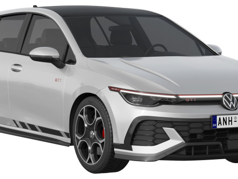 Volkswagen Golf GTI Clubsport 2025 3D Model